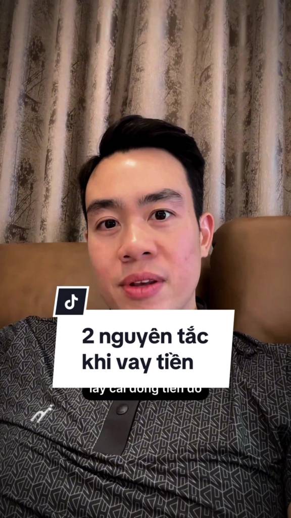 2 nguyên tắc khi vay tiền.
