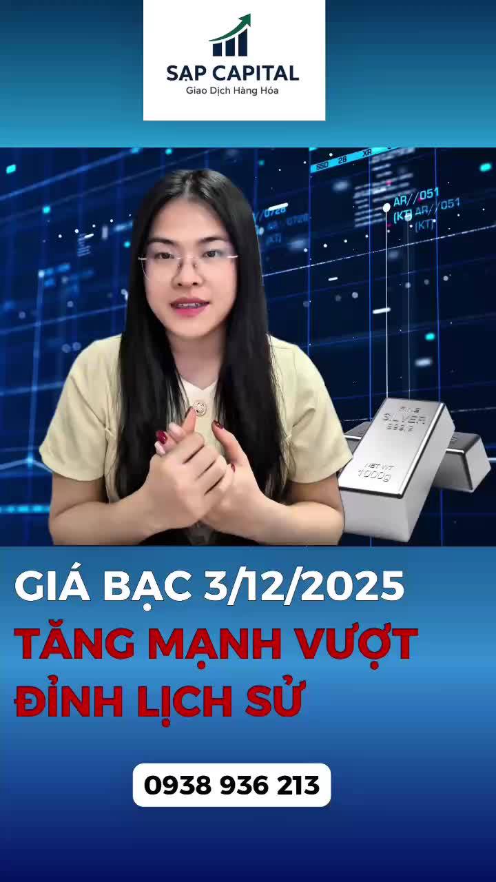 Cập nhật Bạc 03/12/2025
Bạc thế giới vượt đỉnh lịch sử 59 USD/ounce -> giá Bạc trong nước chưa theo kịp, liệu có phải cơ hội Mua?