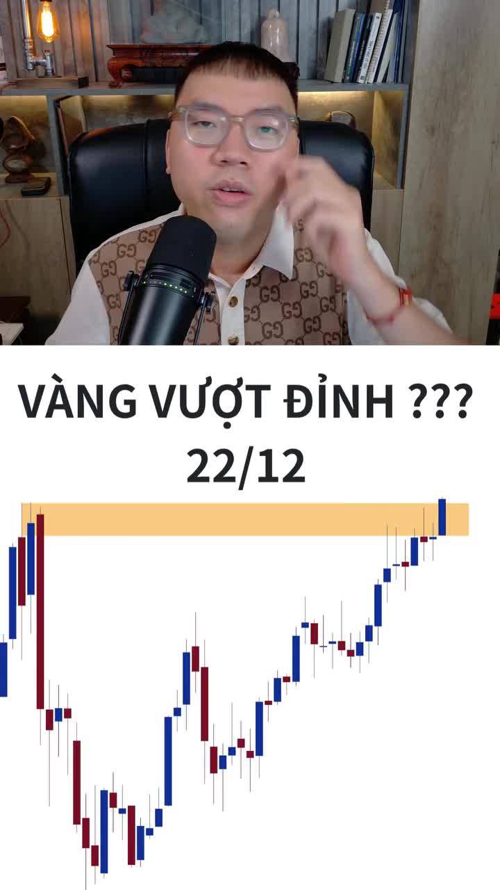 22/12 Vàng đang vượt đỉnh, bình tĩnh giữ vị thế