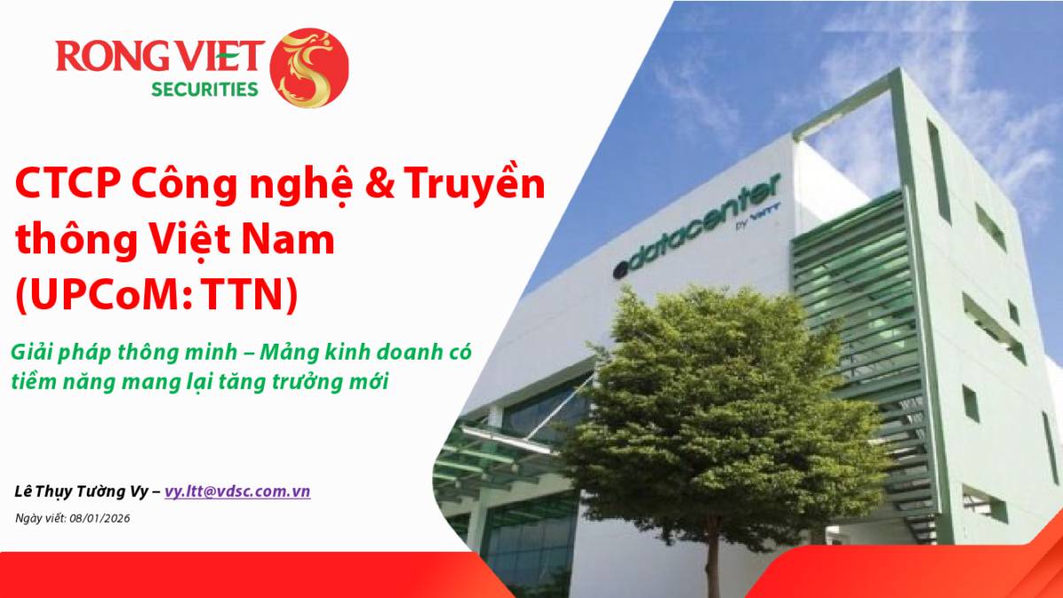 TTN: Khuyến nghị TÍCH LŨY với giá mục tiêu 18,600 đồng/cổ phiếu