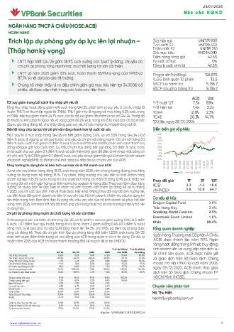 ACB: Báo cáo cập nhật KQKD Q4/2025