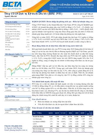 PVS: Báo cáo cập nhật KQKD Q4/2025