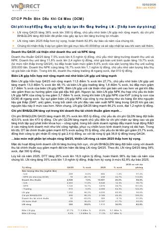DCM: Báo cáo cập nhật KQKD Q4/2025