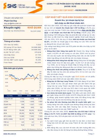 SCS: Báo cáo cập nhật KQKD Q4/2025