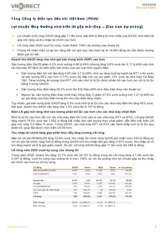 POW: Báo cáo cập nhật KQKD Q4/2025