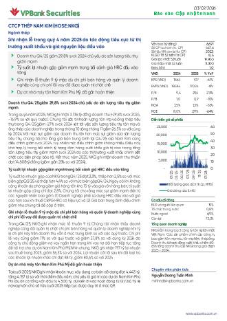 NKG: Báo cáo cập nhật KQKD Q4/2025