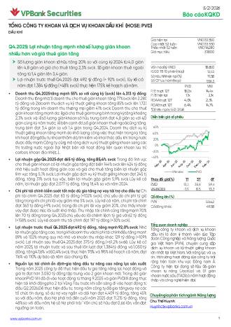 PVD: Báo cáo cập nhật KQKD Q4/2025