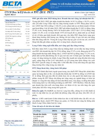 FRT: Báo cáo cập nhật KQKD Q4/2025