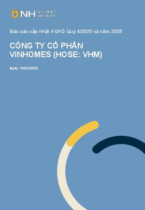 VHM: Báo cáo cập nhật KQKD Q4/2025