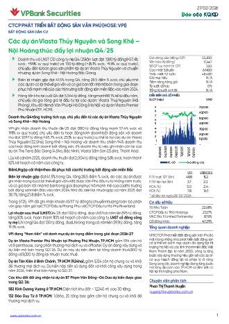 VPI: Báo cáo cập nhật KQKD Q4/2025