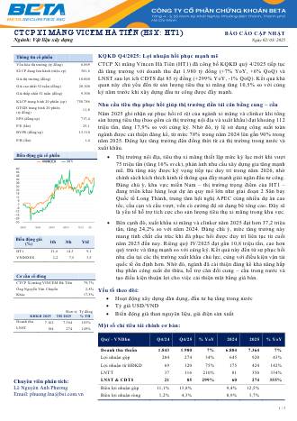 HT1: Báo cáo cập nhật KQKD Q4/2025