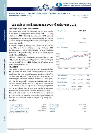 CTG: Báo cáo cập nhật KQKD Q4/2025