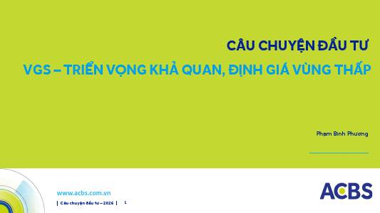 VGS: Khuyến nghị MUA với giá mục tiêu 28,000 đồng/cổ phiếu