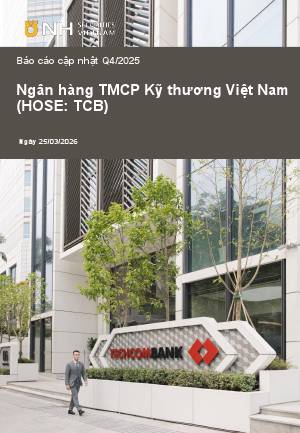 TCB: Khuyến nghị KHẢ QUAN với giá mục tiêu 37,000 đồng/cổ phiếu