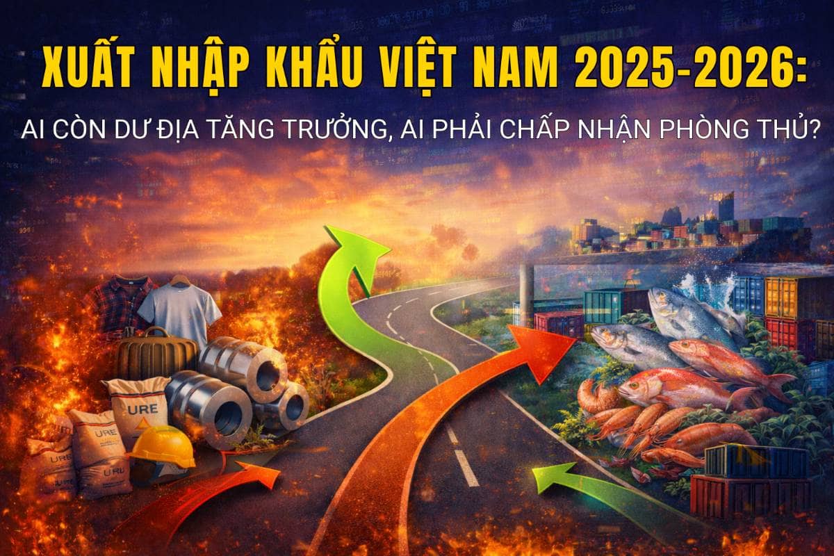 Xuất nhập khẩu Việt Nam 2025–2026: Cuộc chơi phân hóa – Ai còn dư địa tăng trưởng, ai phải chấp nhận phòng thủ?