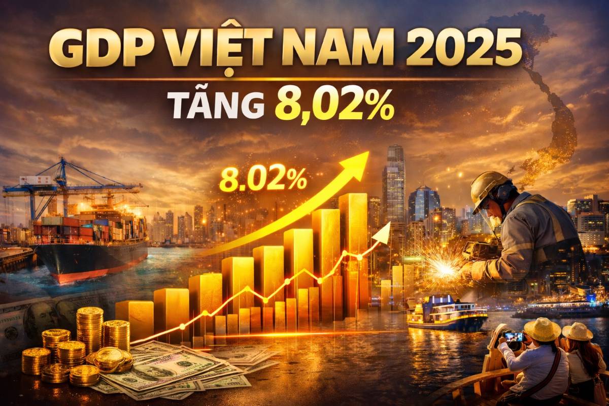 GDP Việt Nam 2025 Tăng 8,02% – Điều Gì Đang Thực Sự Diễn Ra Phía Sau Con Số “Rất Đẹp”?