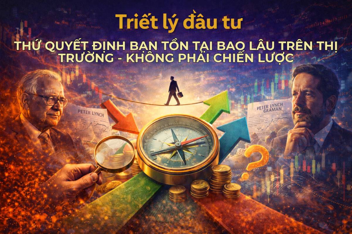 Triết lý đầu tư: Thứ quyết định bạn tồn tại bao lâu trên thị trường – không phải chiến lược
