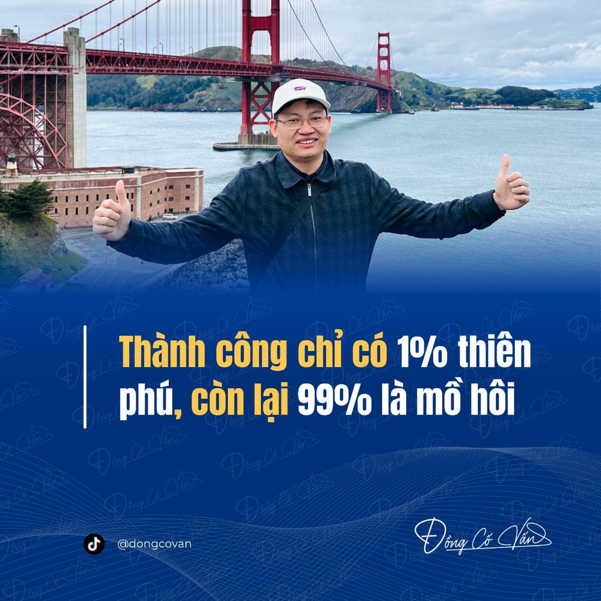 Thành công chỉ có 1% là thiên phú, còn lại 99% là mồ hôi