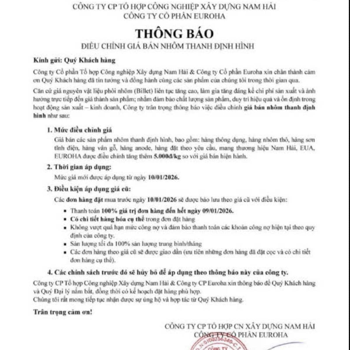 Giá thép bước vào chu kỳ tăng mới đầu năm 2026, hàng loạt doanh nghiệp đồng loạt “chốt mặt bằng giá” cao hơn