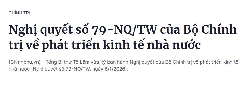 Nghị quyết 79 - Đường đi nước bước chiến lược phát triển của Việt Nam giai đoạn 2026 - 2030