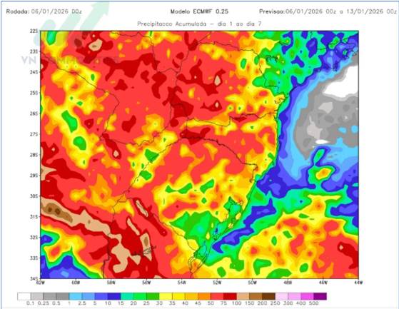 Miền nam Brazil vào khung thời tiết bất ổn (7 - 11/1/2026). Theo phân tích dự báo của MetSul Meteorologia,  ...