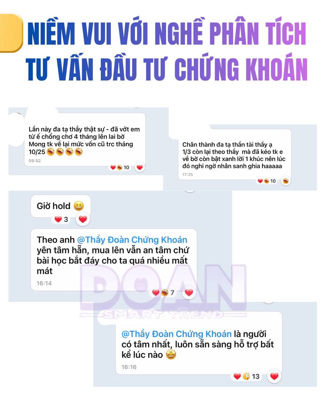NIỀM VUI MỖI NGÀY VỚI NGHỀ PHÂN TÍCH VÀ TƯ VẤN ĐẦU TƯ CHỨNG KHOÁN 🤩. Vui vì giúp cho nhiều nhà đầu  ...