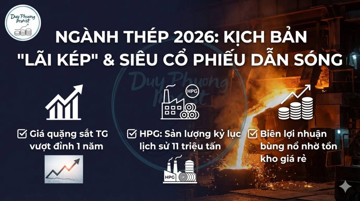 NGÀNH THÉP 2026: “LÃI KÉP” TỪ ĐIỂM RƠI CHU KỲ VÀ NĂNG LỰC SẢN XUẤT KỶ LỤC. Tiếp tục là chuỗi seri đầu  ...