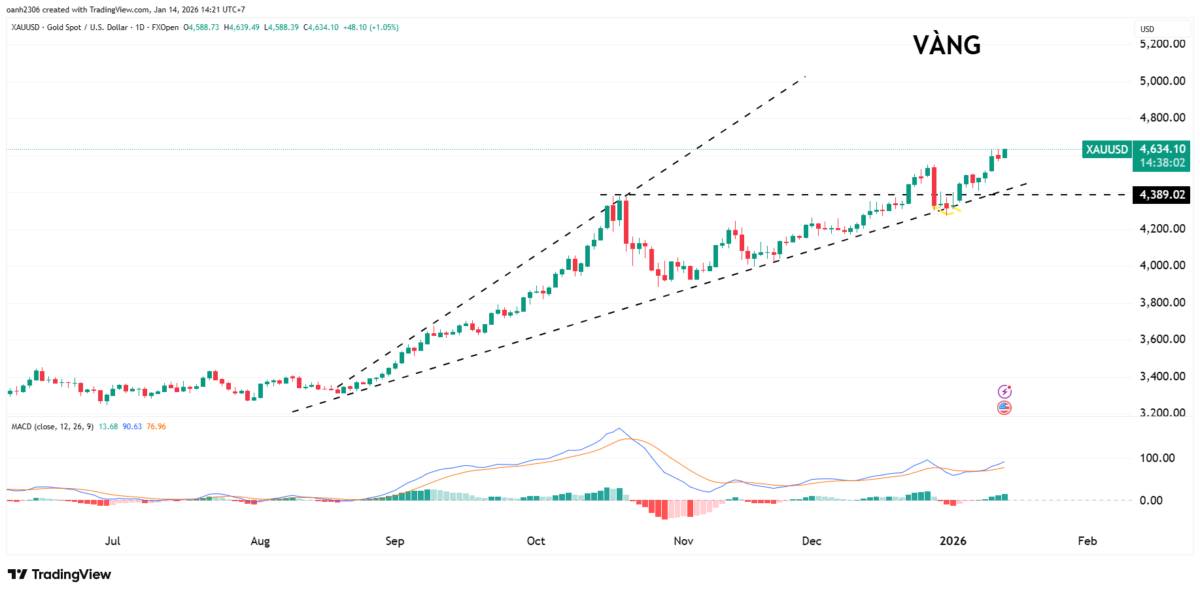 Kim loại đồng loạt lập đỉnh lịch sử: Bạc bứt phá, vàng và đồng dẫn dắt làn sóng trú ẩn - NĐT cần cẩn trọng trước những tin tức quan trọng trong ngày 14/01/2026