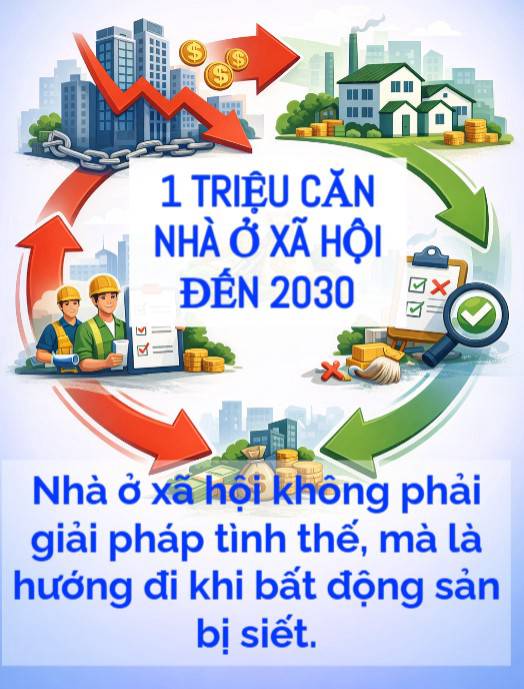 1 triệu căn nhà ở xã hội: Bài toán thật sự không nằm ở con số, mà ở hướng đi của thị trường bất động sản