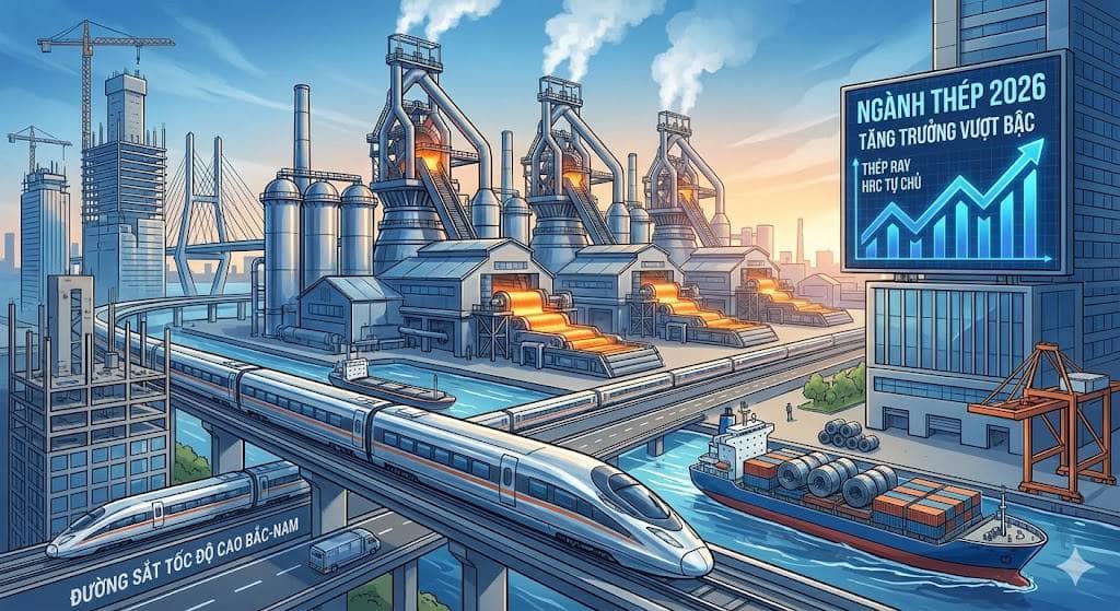 Sóng ngành kim loại và những cơ hội "vàng" của ngành thép trong năm 2026
