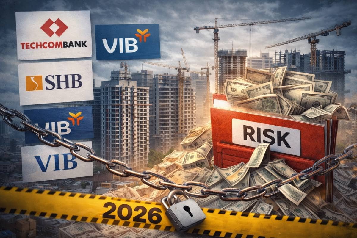 Siết tín dụng BĐS 2026: Không phải ngân hàng nào “dính BĐS” cũng chịu rủi ro