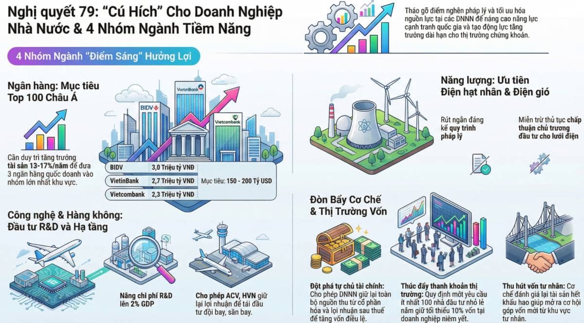 Cơ hội từ Nghị quyết 79: "Cởi trói" cho những gã khổng lồ