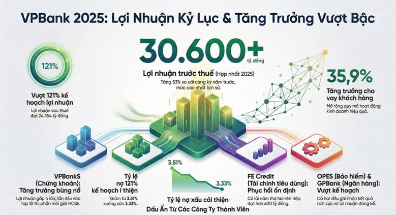 VPBank (VPB) Báo Lãi Kỷ Lục Hơn 30.600 Tỷ Đồng: "Cỗ Máy In Tiền" Đã Trở Lại?