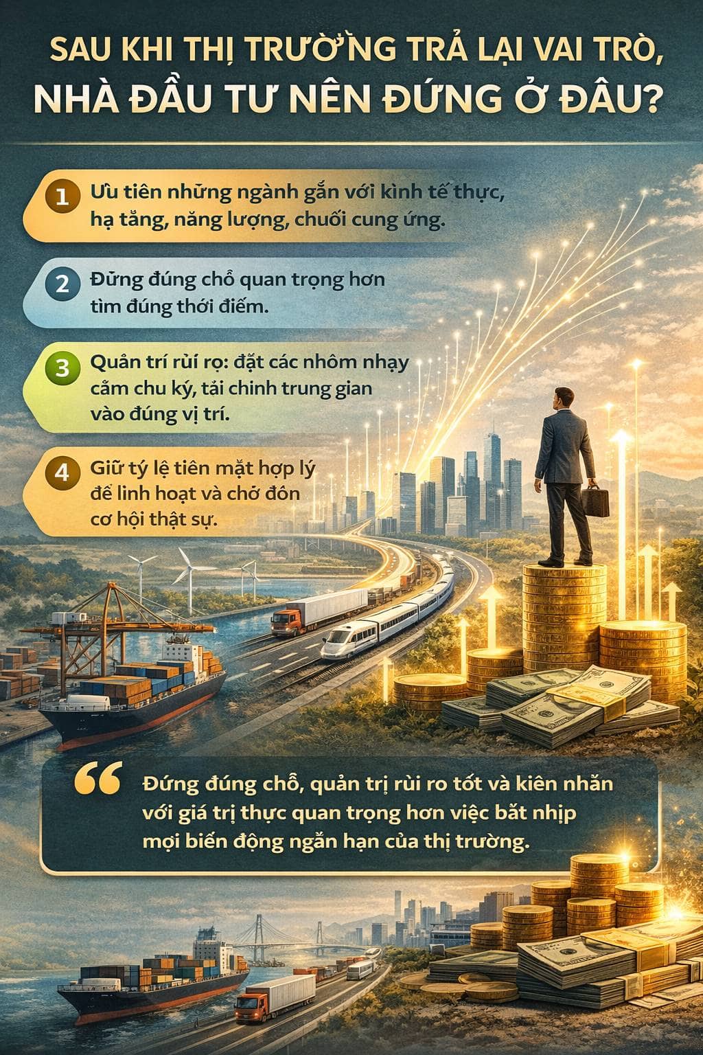 Sau khi thị trường trả lại vai trò, nhà đầu tư nên đứng ở đâu?