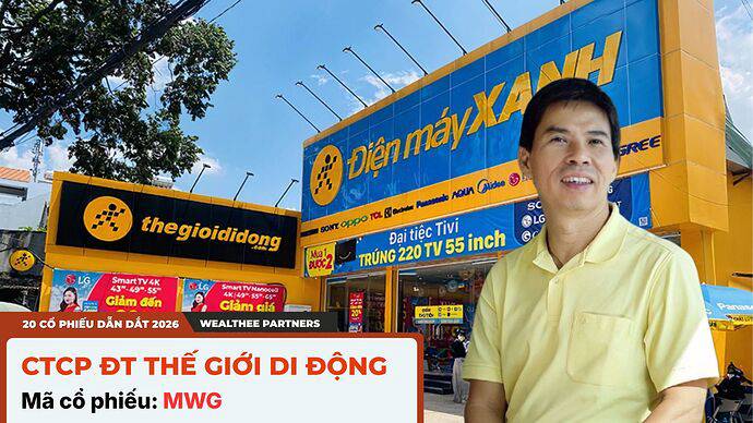 MWG | Thế giới di động - Doanh nghiệp "chất" giúp tăng định giá cổ phiếu lên 3 con số