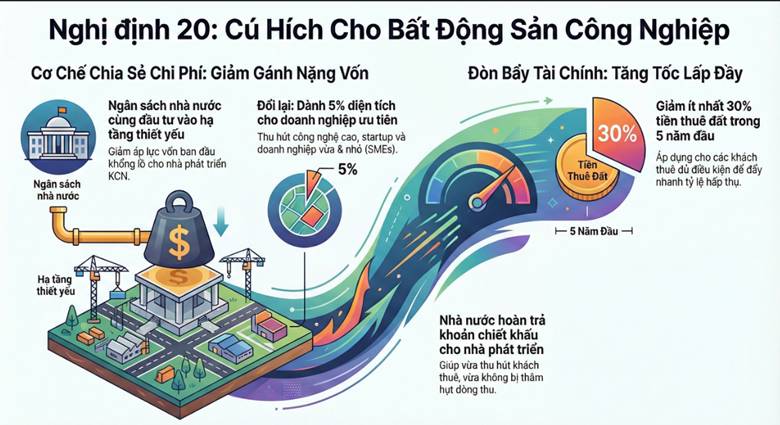 Cú hích Nghị định 20: "Mở đường" cho Bất động sản Khu công nghiệp bứt phá