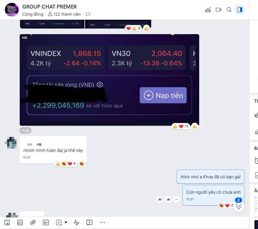 HẠNH PHÚC KHI ĐƯỢC ĐỒNG HÀNH CÙNG A/C KHÁCH HÀNG CHINH PHỤC SIÊU CỔ PHIẾU. GAS BSR PLX VGI FOX VCB BID,...đều  ...