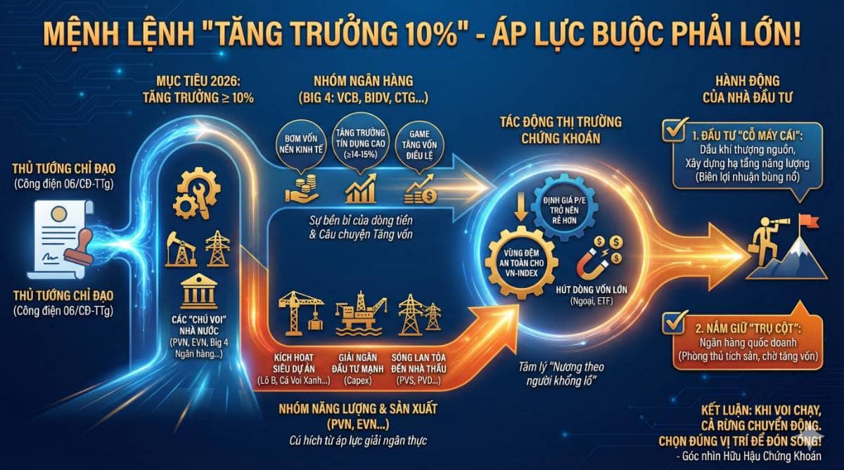 Mệnh lệnh "tăng trưởng 10%" - Áp lực buộc phải lớn!