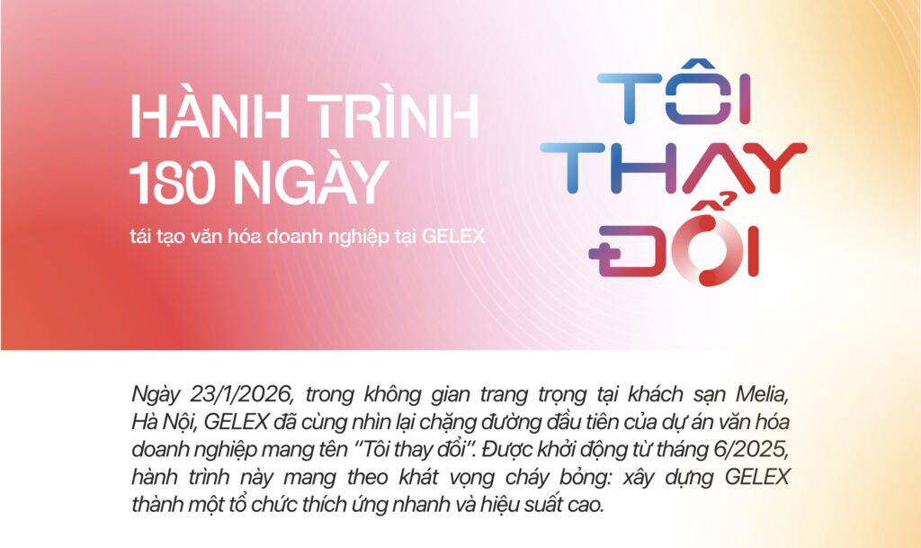 Hành trình 180 ngày tái tạo Văn hóa Doanh nghiệp tại GELEX