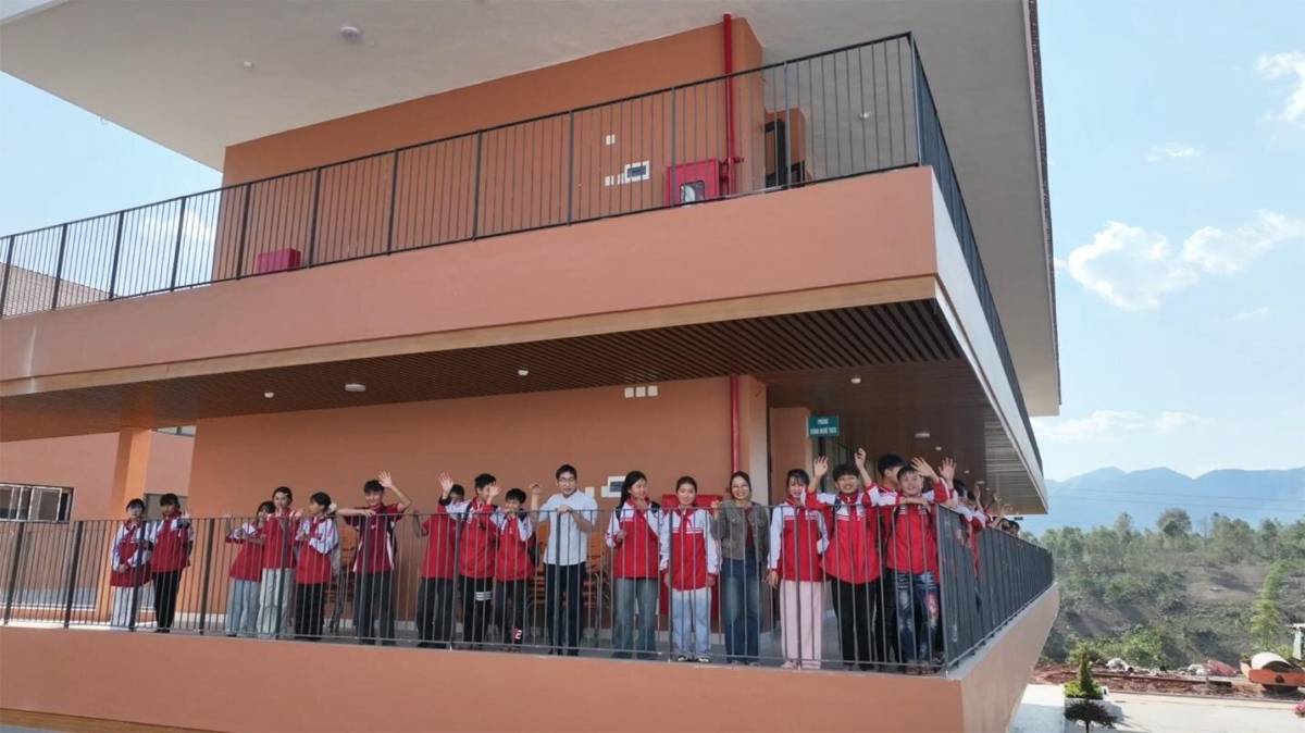 Hé lộ hình ảnh trường phổ thông nội trú liên cấp hiện đại bậc nhất vùng biên giới phía Bắc