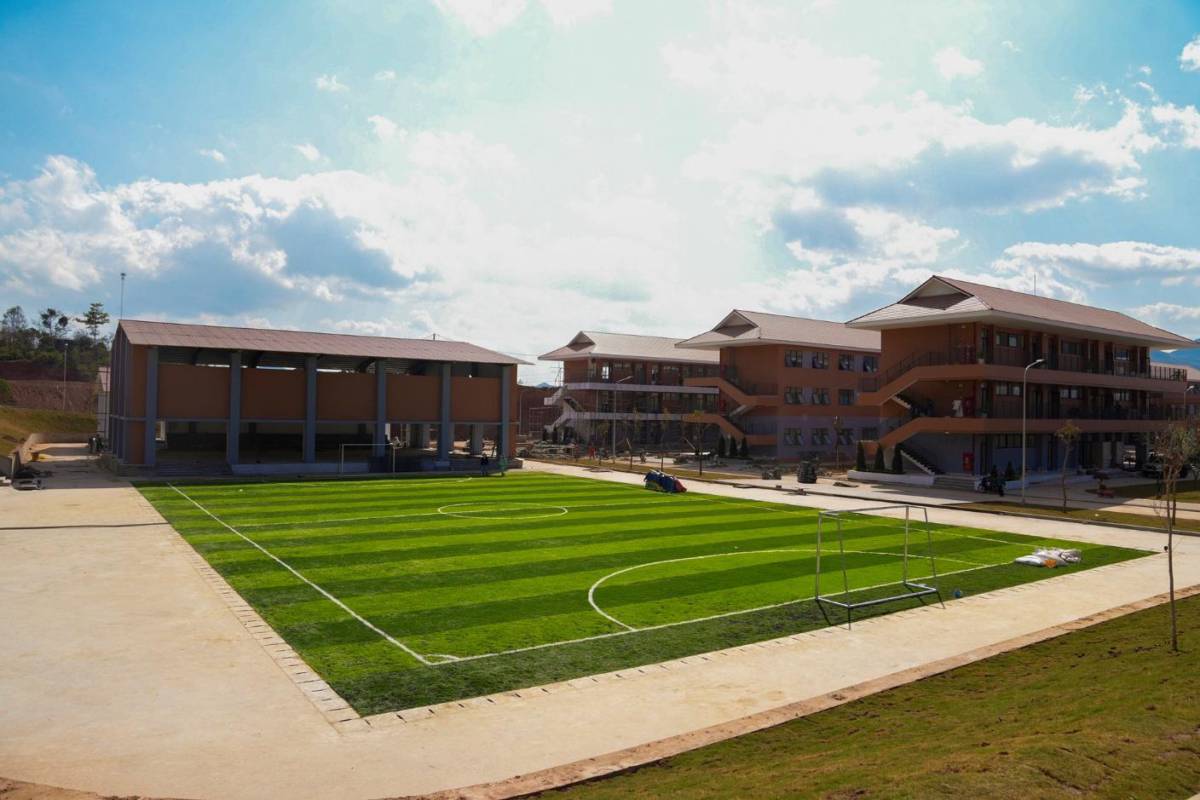 Hé lộ hình ảnh trường phổ thông nội trú liên cấp hiện đại bậc nhất vùng biên giới phía Bắc