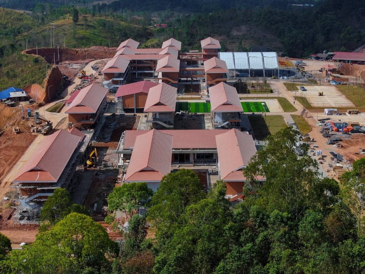 Hé lộ hình ảnh trường phổ thông nội trú liên cấp hiện đại bậc nhất vùng biên giới phía Bắc