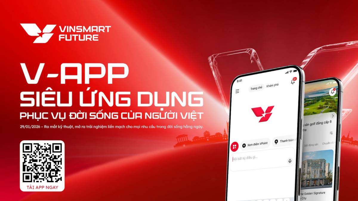 Vingroup ra mắt kỹ thuật phiên bản trải nghiệm sớm siêu ứng dụng “một chạm” V-App