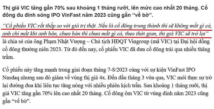 “Chưa bán là chưa mất”: Bài học tỷ đô từ lời khẳng định của tỷ phú Phạm Nhật Vượng