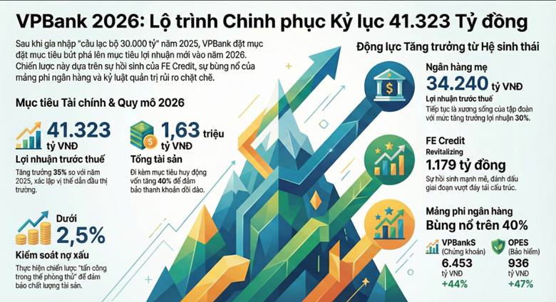 VPBank 2026: Tham vọng "Hóa rồng" và Lời giải cho Bài toán Tăng trưởng 35%