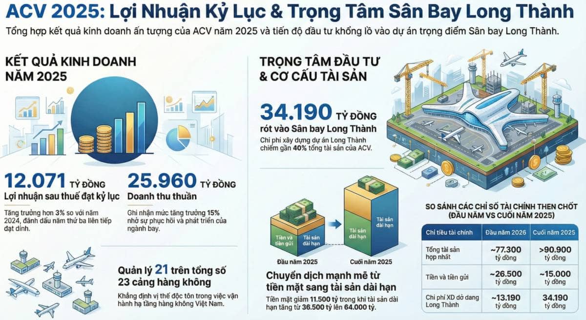 ACV: Lợi nhuận kỷ lục và "vòng xoáy" đầu tư vào đại dự án Long Thành