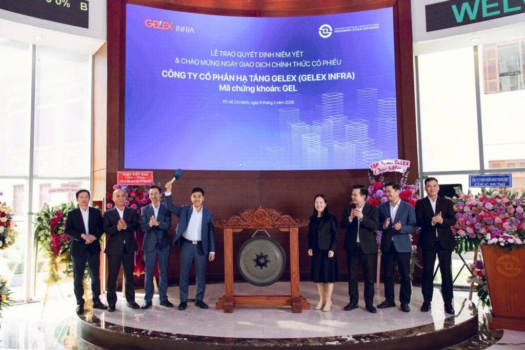 Cổ phiếu Hạ tầng GELEX (GEL) chính thức niêm yết trên HoSE từ hôm nay, 06/02/2026