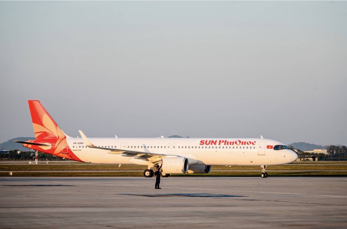 Sun PhuQuoc Airways dẫn đầu tỷ lệ bay đúng giờ quý I/2026