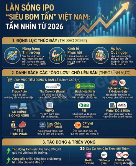 Làn sóng IPO từ năm 2026 sắp đổ bộ thị trường chứng khoán Việt?