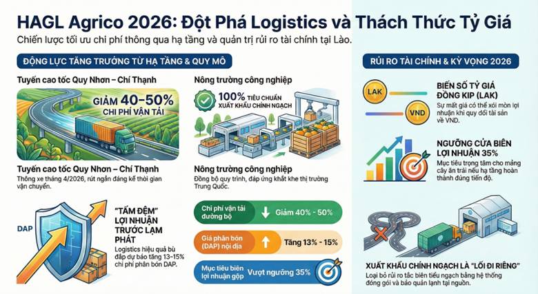 HAGL Agrico (HNG) : Khi Logistics đấu với áp lực tỷ giá